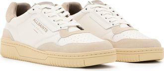 AllSaints Regan Low Top Sneaker in White/stone Grey at Nordstrom, Size 10