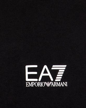 Emporio Armani Mens Sweatshirt Core Identity Black Cotton Sweatshirts Sweater