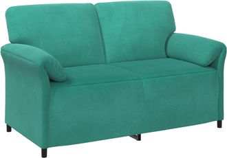 vidaXL Sof&aacute; De 2 Plazas Tuquesa 158 X 83 X 95 Cm Terciopelo Vidaxl