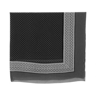 Ermanno Scervino Foulard Geometric-print Scarf - female - Ermanno Scervino - Silk Scarves - Black - ONE SIZE - Accessories