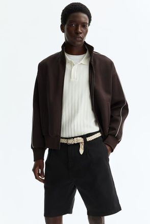 H&M Relaxed Fit Cotton Chino Shorts in Black at Nordstrom, Size X-Large