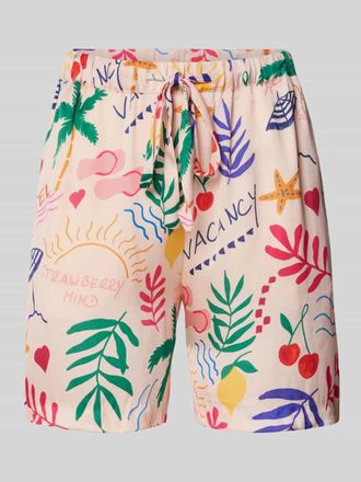 Rich & Royal Regular Fit Shorts mit gelegten Falten in Offwhite, Gr&ouml;&szlig;e 36