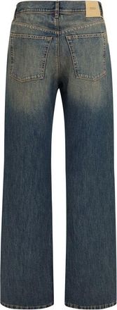 Fendi Vintage-Wash Denim Jeans - Blue