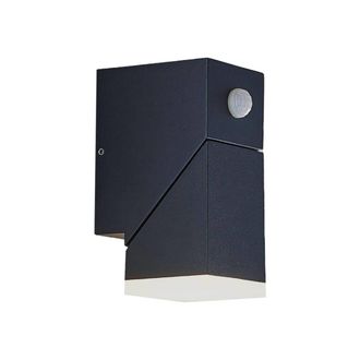 Lindby L&aacute;mpara de pared Led exterior de Aluminio Negro