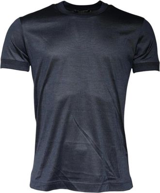 Dolce & Gabbana T-shirt met ronde hals en korte mouwen - Heren - T-shirts - Blauw - S - Tops