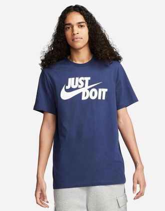 Nike Mens Do It Swoosh T Shirt Mens - Navy - Size: 36