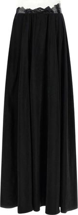 Maison Margiela Black Solid Maxi Skirt