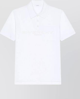 Givenchy silk cotton short-sleeve polo shirt