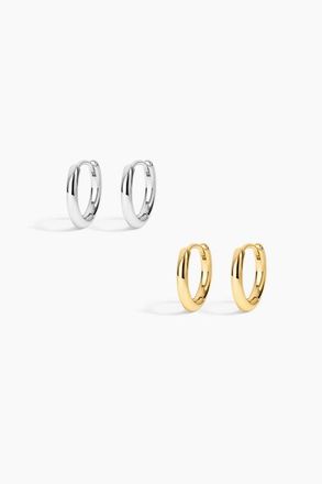 Electric Picks Tiny Hoops Set of 2 in Gold at Nordstrom