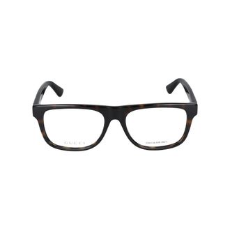 Gucci Gg1117O 006 Optical Frame - male - Gucci - Glasses - Brown - 56 MM - Accessories