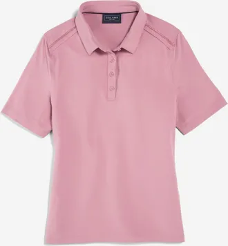 Cole Haan Womens Topspin Polo Shirt - Light Red Size Medium