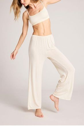 Negative Underwear Whipped Cropped Pant in Cream at Nordstrom, Size Xx-Large
