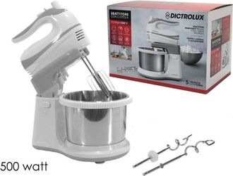Trade Shop Trade Shop - Sbattitore Con Ciotola 2.5lt In Acciaio Girevole 5 Velocit&agrave; + Turbo 500w 585606