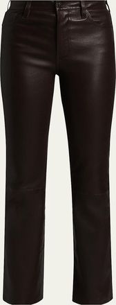 Frame Denim The Leather Reboot Crop Jeans