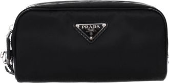 Prada Damens Stoffpochette Schwarz