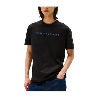 Tommy Hilfiger Tops, Heren, Zwart, M, T-Shirts