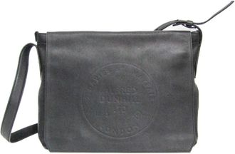 Dunhill Black Leather Shoulder Bag (Pre-Owned)