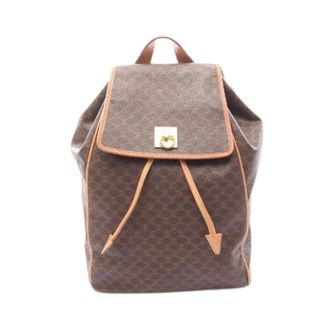 Celine Pre-owned Backpacks, female, Brown, Size: ONE SIZE Pre-owned Macadam Coated Canvas Backpack