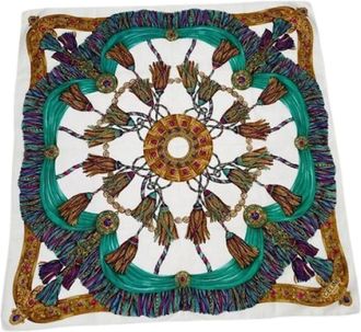 Celine Pre-owned Scarves, female, Multicolor, Size: ONE SIZE Pre-owned Silk Scarf