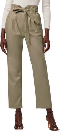 Hudson Remi High Rise Paper Bag Ankle Pants In Chinchilla