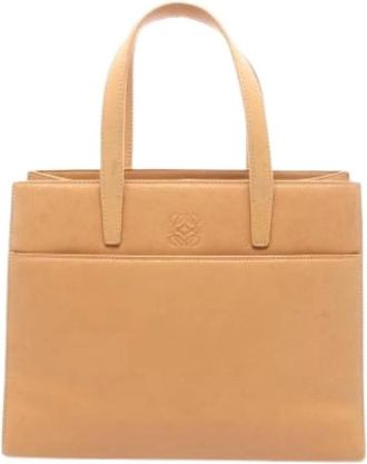 Loewe Bolso Tote Pre-owned - Pre-owned - Mujer - Beige - ONE SIZE