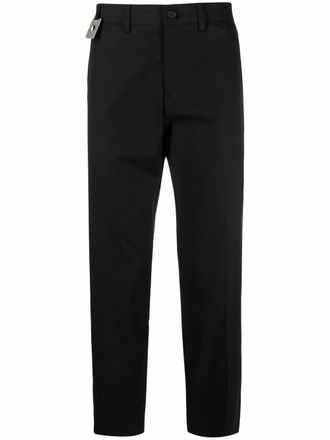 Craig Green mid-rise cropped trousers - men - Cotton/Spandex/Elastane - M - Black