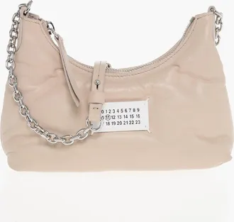 Maison Margiela MM11 Quilted Leather Hobo Bag GLAM SLAM with Chain Strap Maison Margiela