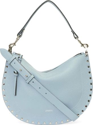 Isabel Marant Borsa a tracolla Oskan Soft Zip in pelle - Blu
