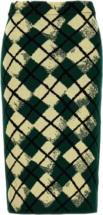 Burberry Mujer, Faldas, Verde, Talla: S