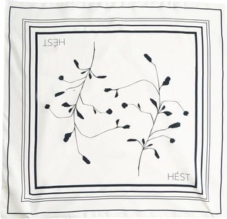 H&eacute;st Wit Alyssum Zijden Sjaal - Dames - Zijden sjaals - Wit - ONE Size - Accessoires