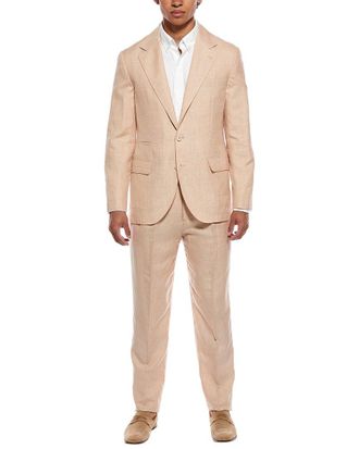 Brunello Cucinelli 2Pc Wool, Linen, & Silk-Blend Suit