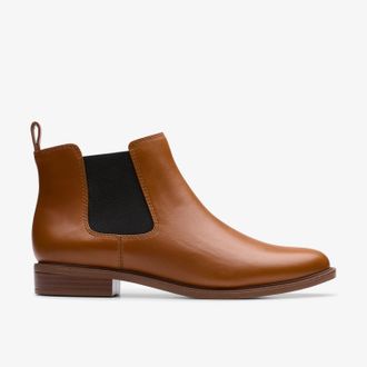 Clarks Taylor Shine Tan Leather Laarzen