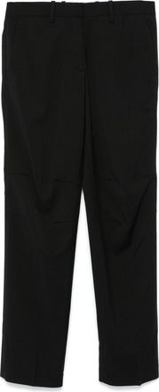 Helmut Lang Curved Car Trousers - Womens - Virgin Wool/Cotton