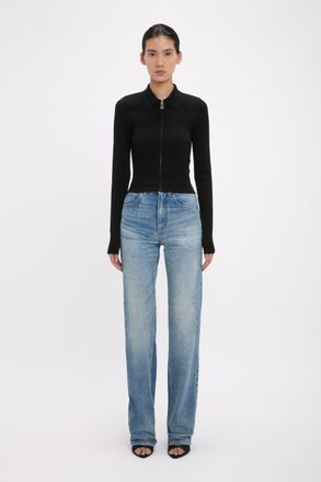 Victoria Beckham Mila Top In Black XS