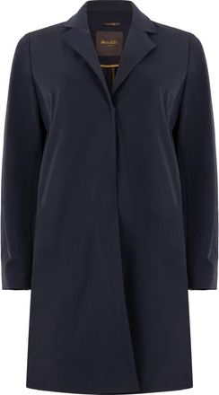 Moorer Trenchcoat tot op de knie - Dames - Mantel - Blauw - XS - Polyester - Jassen