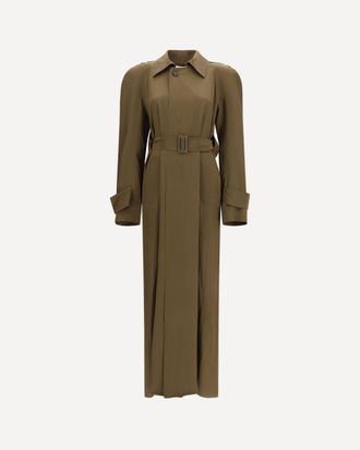 Petar Petrov Silk Trench Coat Female 40