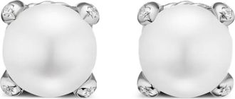 David Yurman Orecchini in argento sterling con perle e diamanti - DSSDPEDI SILVER