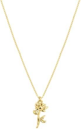 Set & Stones Elsie Birth Flower Necklace in Gold /July at Nordstrom