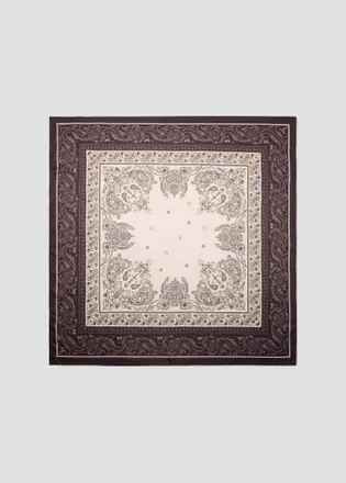 Mango Foulard stampa paisley bordeaux - Donna - Taglia unica - MANGO