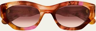Chlo&eacute; Gayia 53mm Acetate Cat-Eye Sunglasses