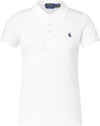 Polo Ralph Lauren Klassieke Katoenen Poloshirt - Dames - Polos - Wit - S - Katoen - Tops