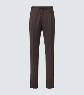 Lardini Pantalones slim de lana virgen