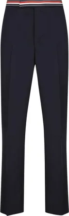 Thom Browne Navy Blue Tailored Pants