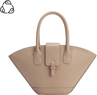 Melie Bianco Womens Violet Recycled Vegan Crossbody Bag In Nude