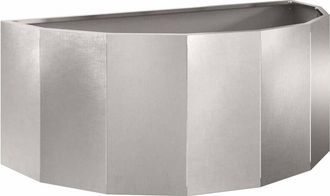 vidaXL Planter Silver 90 x 45 x 35 cm Stainless Steel vidaXL