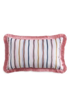 Ted Baker Scallop Stripe Velvet Accent Pillow in Multi at Nordstrom