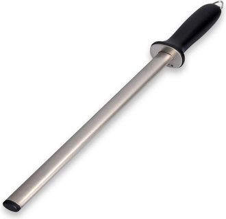OEM Afilador De Cuchillos De Acero Inoxidable De 31 Cm Con Varilla Ovalada, Acero De Afilar De Diamante Profesional, Acero Inoxidable