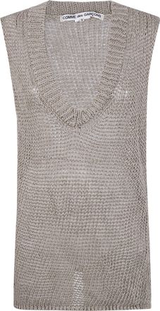 Comme Des Gar&ccedil;ons V Neck Gilet Sweater