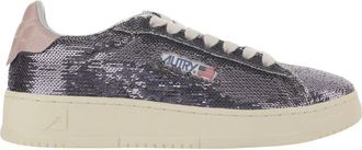 Autry Sneakers, female, Purple, 4 UK, Dallas Low Sparkling Trainers