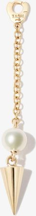 Maria Tash 18K Yellow Gold Short Spike Pearl Drop Charm - Womens - 18kt Yellow Gold